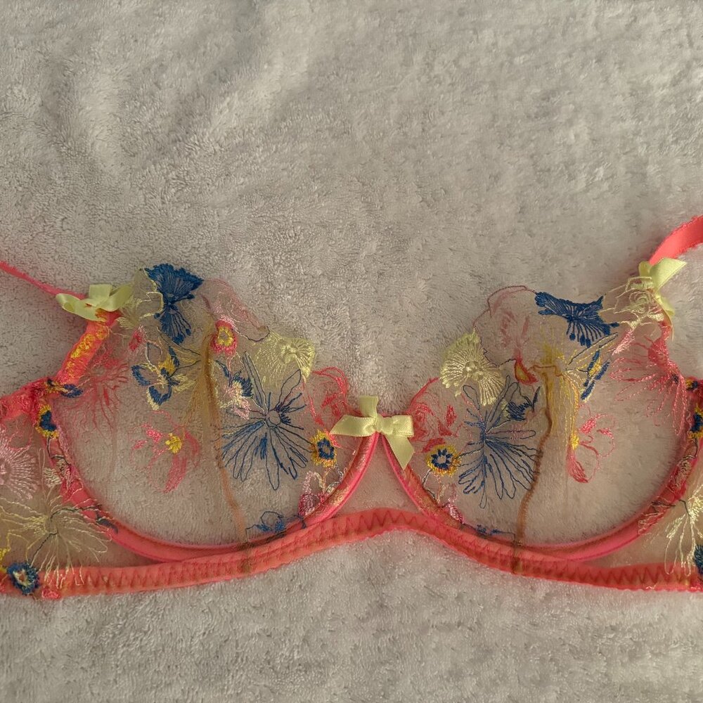 Agent Provocateur Neon Lace Bra